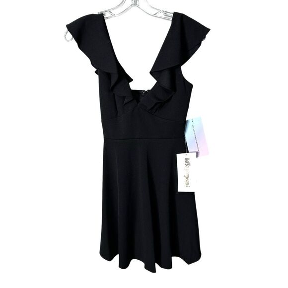 NWT JUMP APPAREL Womens Cap Sleeve V Neck Short Party Fit Flare LBD size XS - Picture 9 of 11